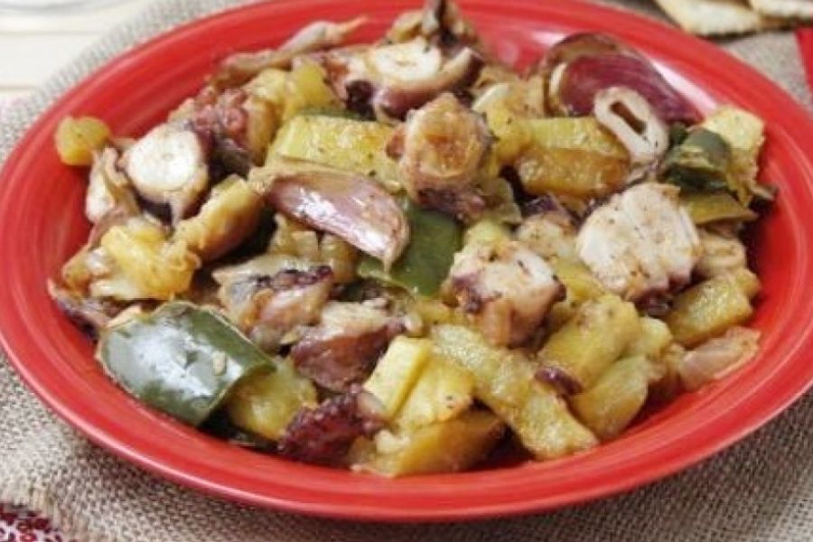 Frito de pulpo