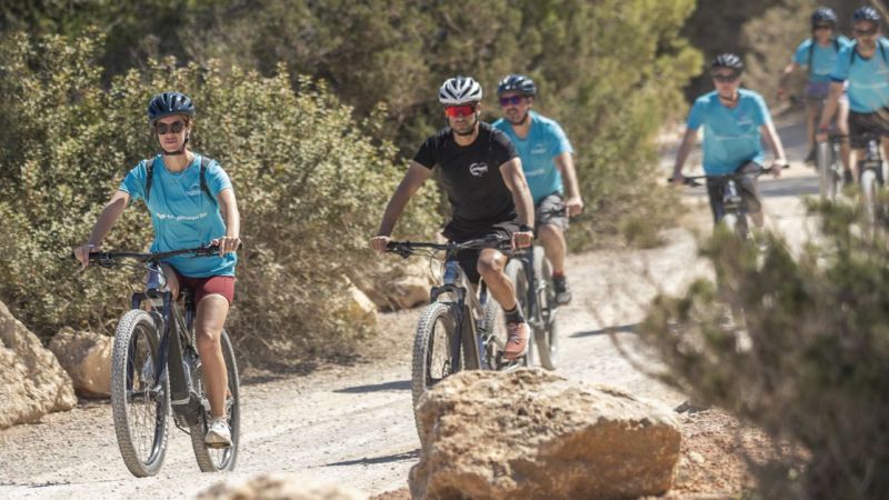 Cycling route in Ibiza