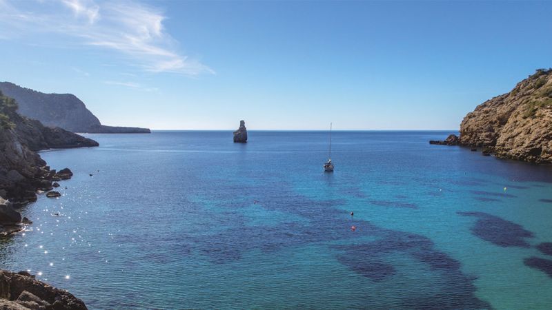 Benirrás cove in Sant Joan de Labritja