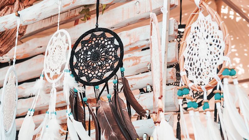 Atrapasueños de mercadillo de Ibiza