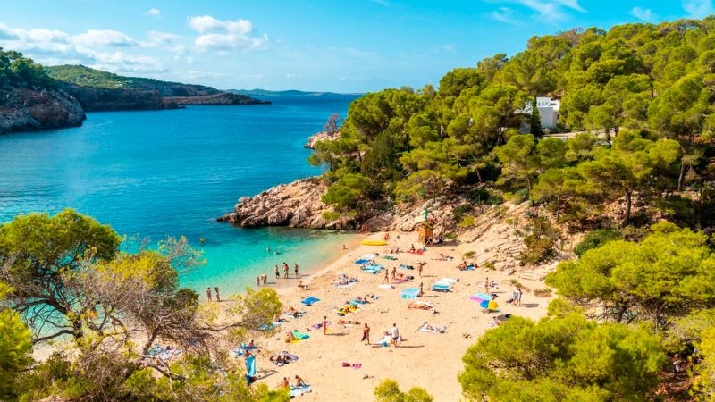 Ibiza beach Cala Salada